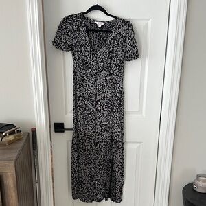 Free People Black and White Floral Maxi Dress